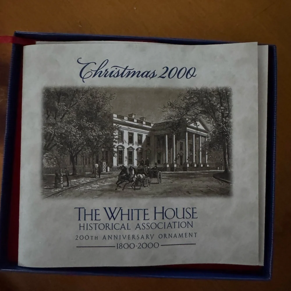 Authentic White House 200th Anniversary Christmas Ornament 2000
